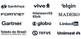 Logotipos de clientes da Econodata — empresas que usam a plataforma de prospecção B2B